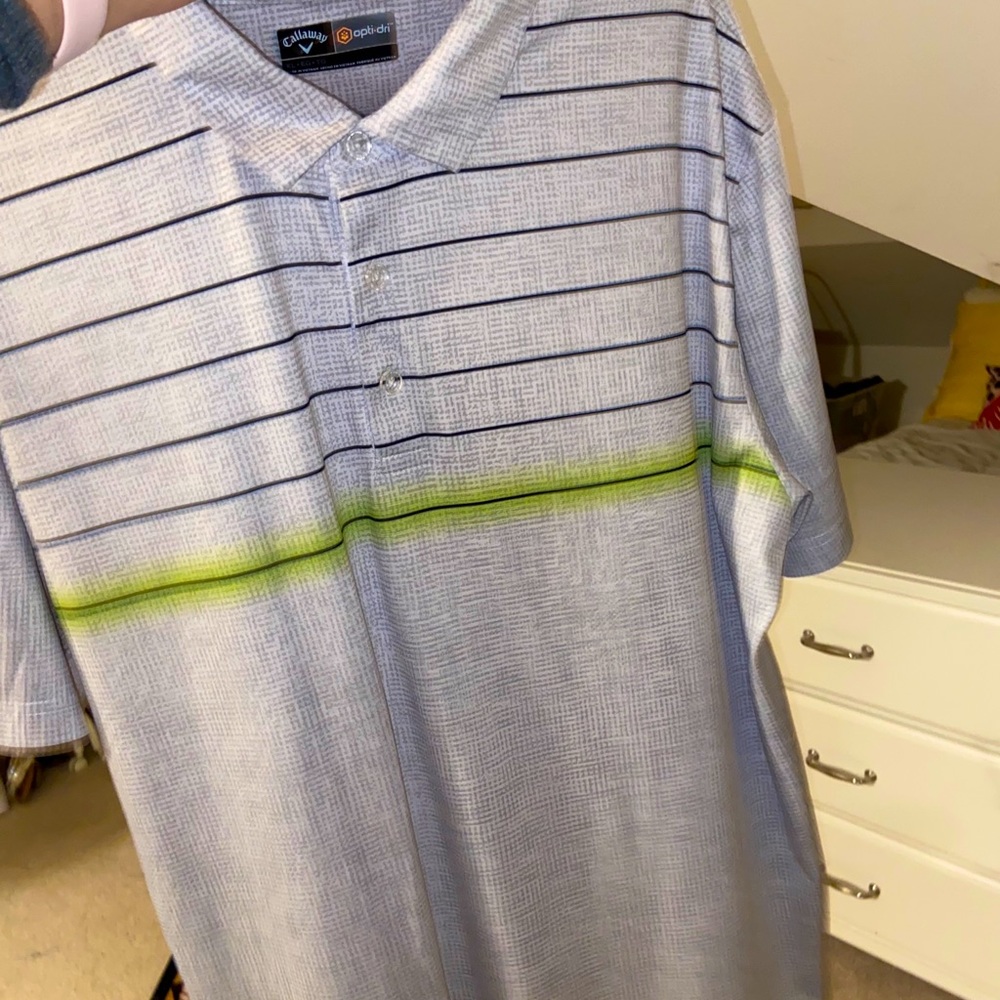 XL Callaway gold polo shirt